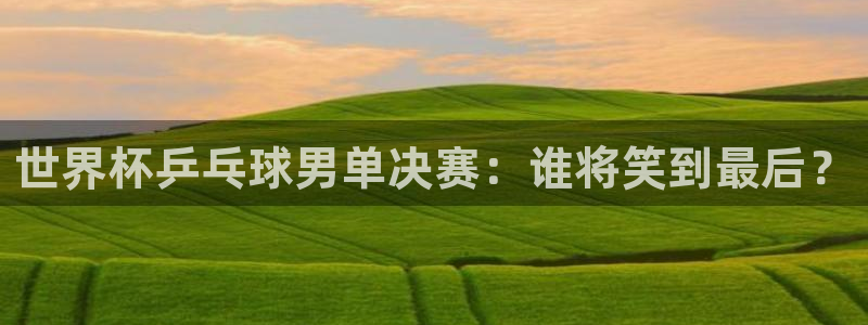 2026世界杯直播:世界杯乒乓球男单决赛:谁将笑到最后?